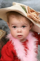 With hat